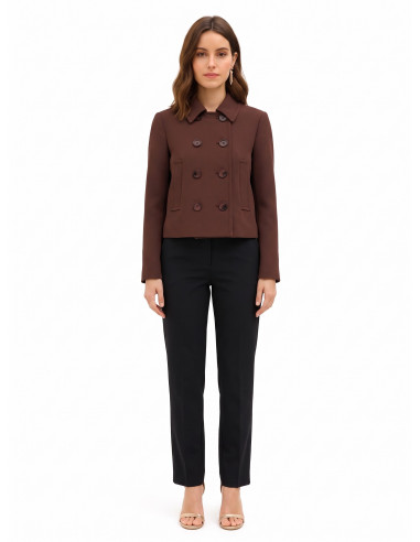 Cappotto Corto Con Tasche E Spalline Rinascimento