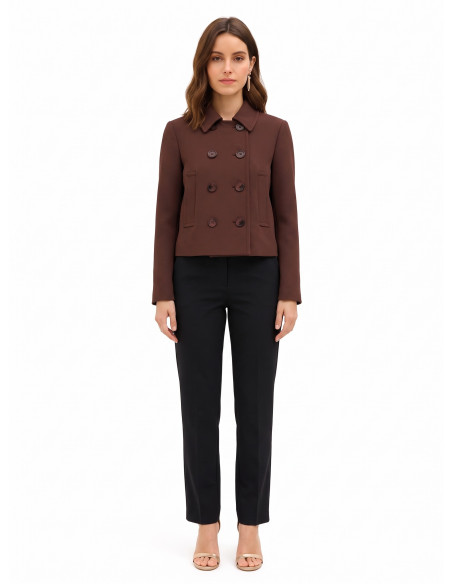 Short Coat with Pockets and Straps by Rinascimento