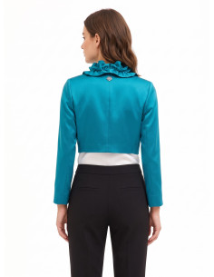 Bolero Coprispalle In Raso Con Ruches Rinascimento 2