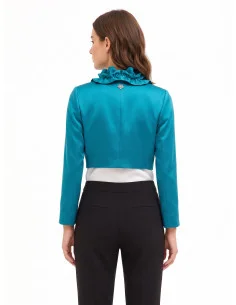 Rinascimento Satin Bolero Shawl with Ruffles 2