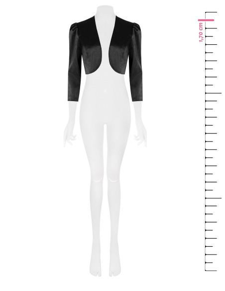 Rinascimento Taffeta Open-Front Bolero Shawl