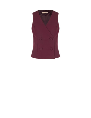 Gilet Sfiancato In Tessuto Cadi Con Bottoni Coordinati Rinascimento