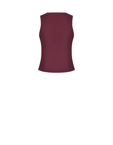 Fitted Cadi Fabric Waistcoat with Matching Buttons by Rinascimento