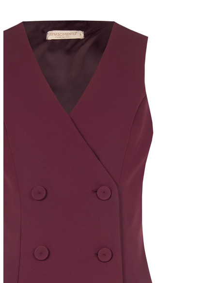 Gilet Sfiancato In Tessuto Cadi Con Bottoni Coordinati Rinascimento