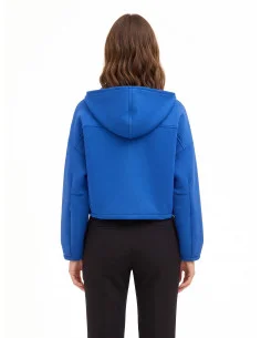 Veste courte oversize en néoprène avec capuche et poches « Rinascimento » 2