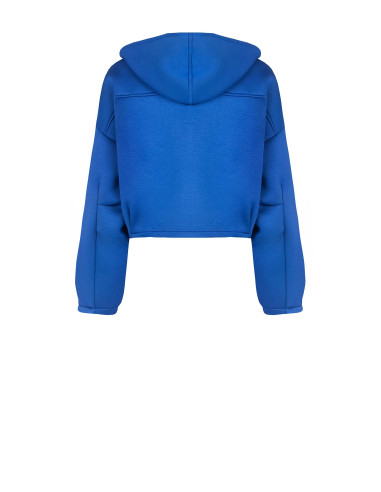 Veste courte oversize en néoprène avec capuche et poches « Rinascimento »