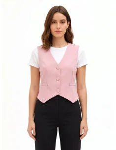 Three-Button Waistcoat in Rinascimento Technical Fabric