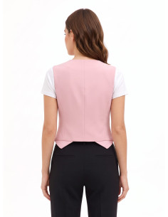Gilet à trois boutons en tissu technique « Rinascimento » 2