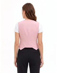 Gilet à trois boutons en tissu technique « Rinascimento » 2