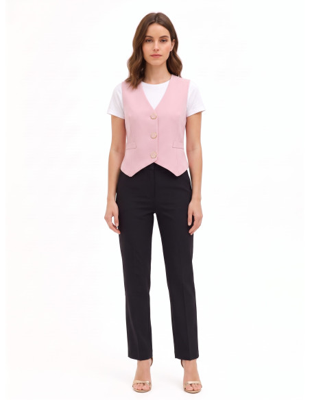 Three-Button Waistcoat in Rinascimento Technical Fabric
