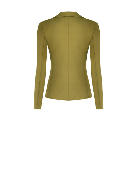 Veste blazer courte cintrée en tissu technique « Rinascimento »