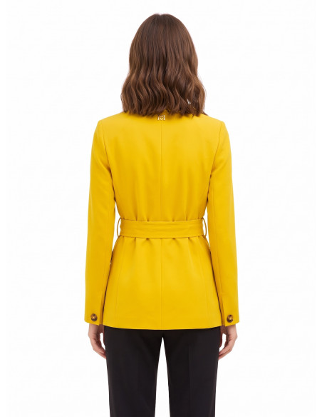 Giacca Blazer In Poliviscosa Con Cintura Coordinata Rinascimento