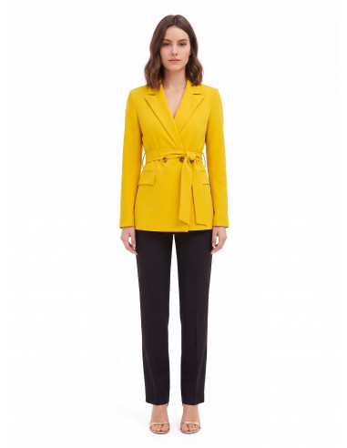Giacca Blazer In Poliviscosa Con Cintura Coordinata Rinascimento
