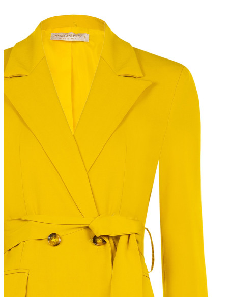 Veste blazer en polyviscose avec ceinture assortie, marque Rinascimento