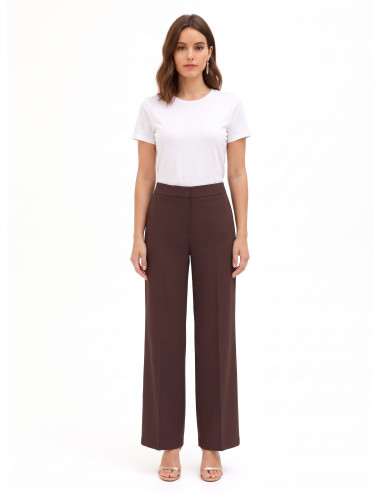 Pantaloni Palazzo In Tessuto Cadi Con Elastico Dietro Rinascimento
