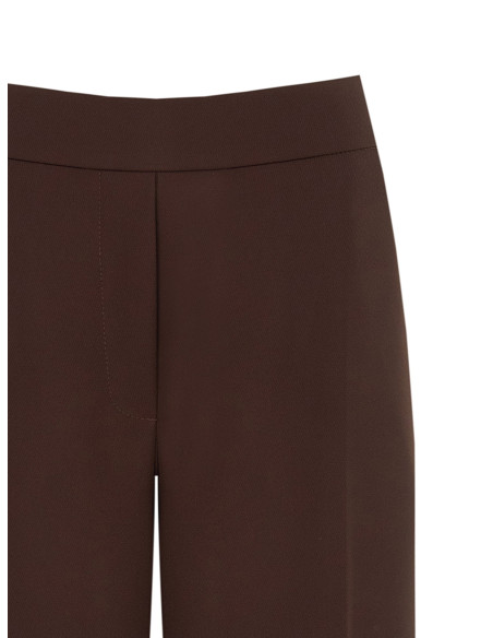 Pantalon palazzo en tissu Cadi avec élastique à l'arrière « Rinascimento »