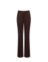 Pantaloni Dritti In Misto Cotone Con Bottone A Scomparsa Rinascimento