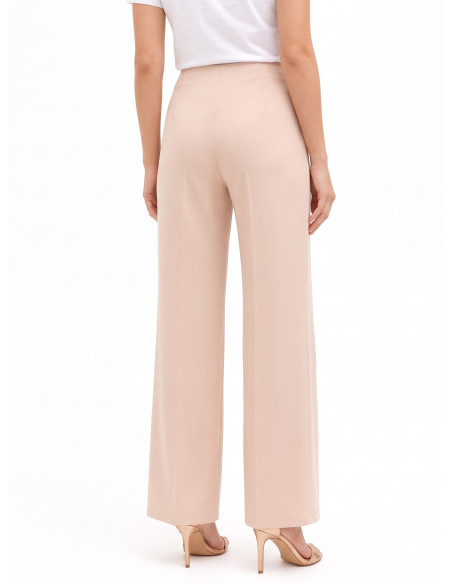 Pantaloni Palazzo In Tessuto Cadi Con Pannello Effetto A Portafoglio Rinascimento