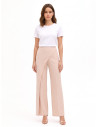 Cadi Fabric Palazzo Trousers with a Rinascimento-Style Wrap Panel