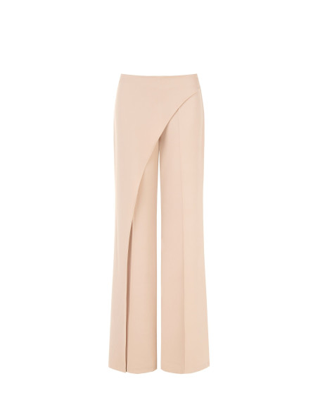 Pantaloni Palazzo In Tessuto Cadi Con Pannello Effetto A Portafoglio Rinascimento