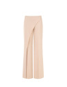 Pantalon palazzo en tissu Cadi avec empiècement effet portefeuille « Rinascimento »