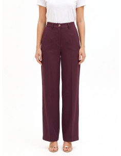 Viscose-blend Palazzo Trousers with a ‘Piaga Rinascimento’ design
