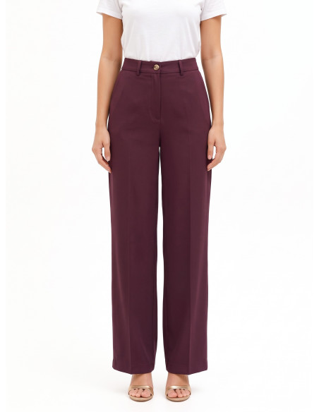 Viscose-blend Palazzo Trousers with a ‘Piaga Rinascimento’ design