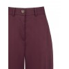 Pantalon palazzo en mélange de viscose avec pli « Rinascimento »