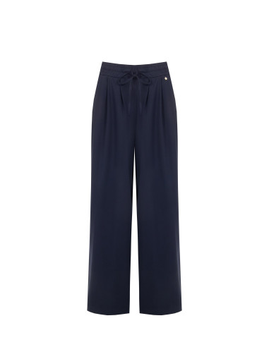 Pantaloni Palazzo In Misto Viscosa Con Coulisse In Vita Rinascimento