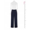Rinascimento Palazzo Trousers in a Viscose Blend with a Drawstring Waist