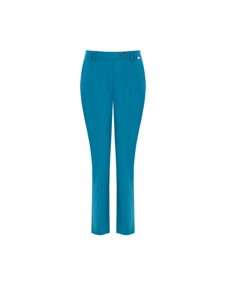 Pantaloni A Sigaretta Cropped In Poliviscosa Con Elastico Dietro Rinascimento