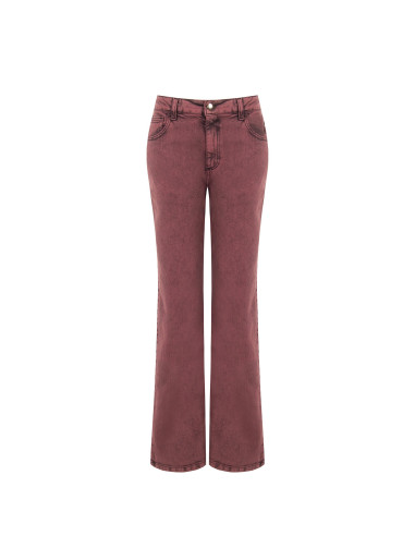 Jeans Wide Leg Elasticizzati Effetto Consumato Rinascimento