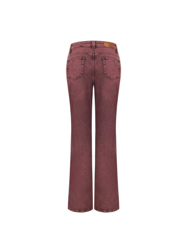 Jean à jambes larges, extensible, effet usé, modèle « Rinascimento »