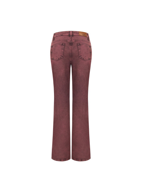Jeans Wide Leg Elasticizzati Effetto Consumato Rinascimento