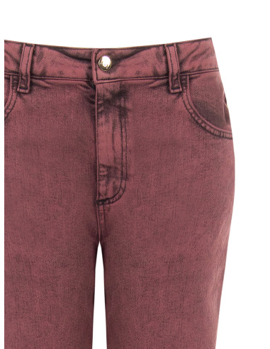 Jeans Wide Leg Elasticizzati Effetto Consumato Rinascimento