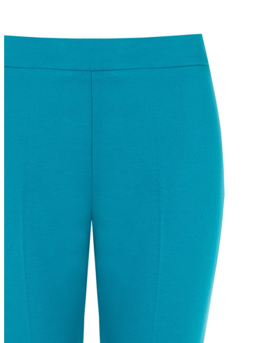 Pantalon évasé avec fentes, en point de Milan « Rinascimento »
