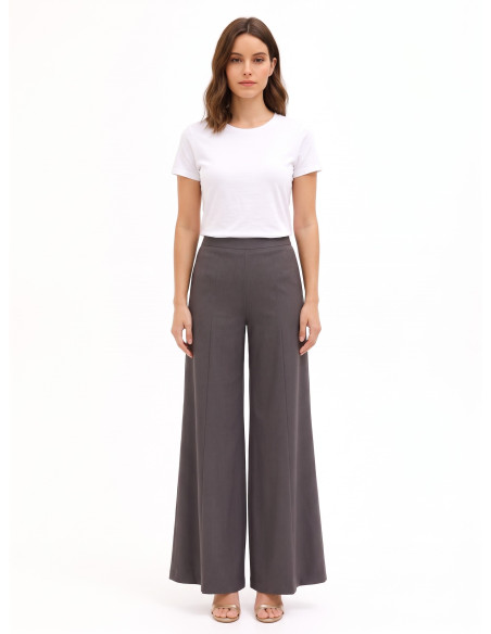 Pantaloni Palazzo Extra Large In Poliviscosa Rinascimento