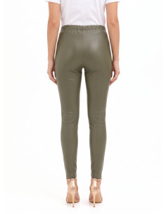 Pantalon legging en simili cuir avec élastique à la taille « Rinascimento » 2