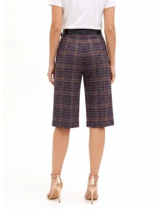Bermuda Tartan Con Doppia Pince Rinascimento 2