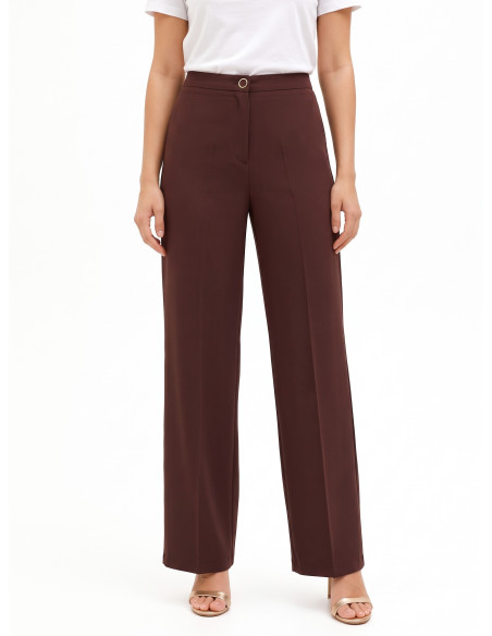 Pantaloni Palazzo In Tessuto Fluido Rinascimento