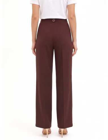 Pantaloni Palazzo In Tessuto Fluido Rinascimento