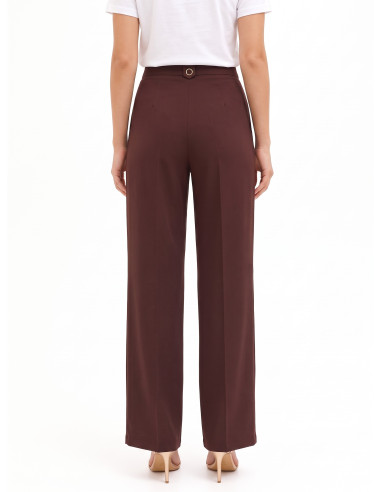 Rinascimento-style Palazzo Trousers in Flowing Fabric