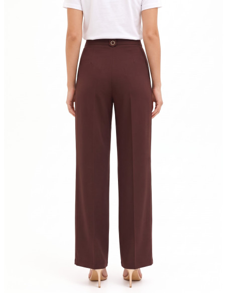 Rinascimento-style Palazzo Trousers in Flowing Fabric