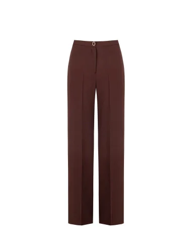 Pantaloni Palazzo In Tessuto Fluido Rinascimento