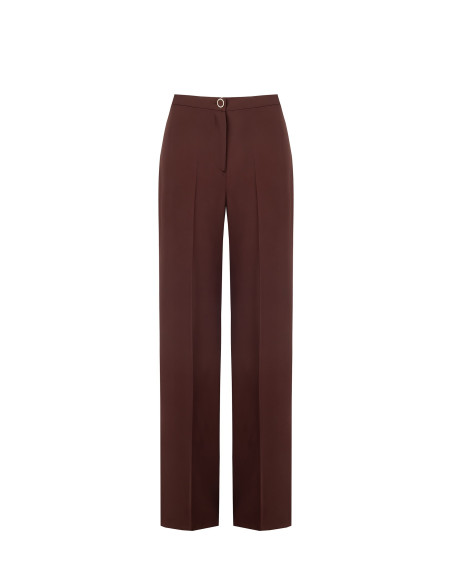 Pantalon palazzo en tissu fluide « Rinascimento »
