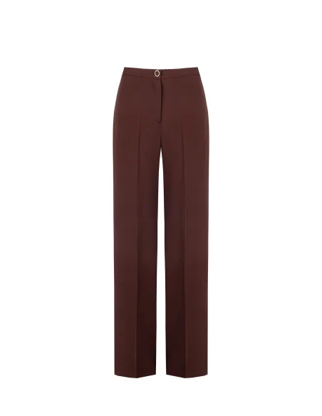 Pantalon palazzo en tissu fluide « Rinascimento »