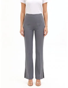 Pantalon évasé en polyviscose sans poches « Rinascimento »