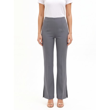 Rinascimento Polyviscose Flared Trousers Without Pockets