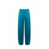 Pantalon palazzo en satin avec poches à plis « Rinascimento »