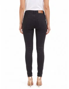 Jean skinny extensible recouvert de paillettes sur le devant « Rinascimento » 2